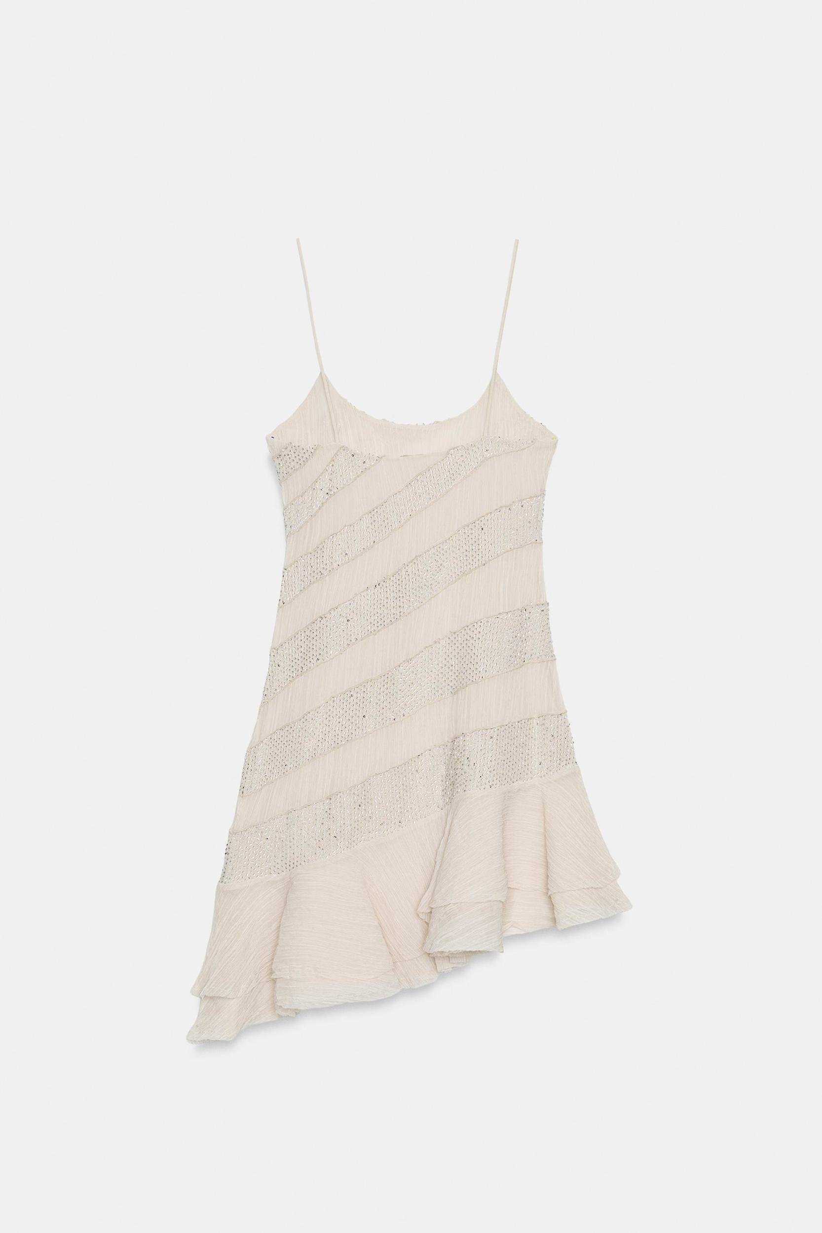 BEADED SLIP DRESS Product Image