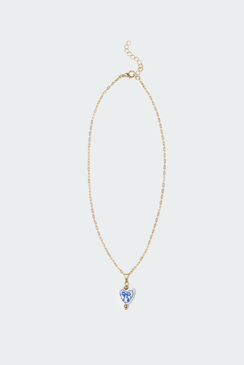 Heart Bow Necklace Product Image