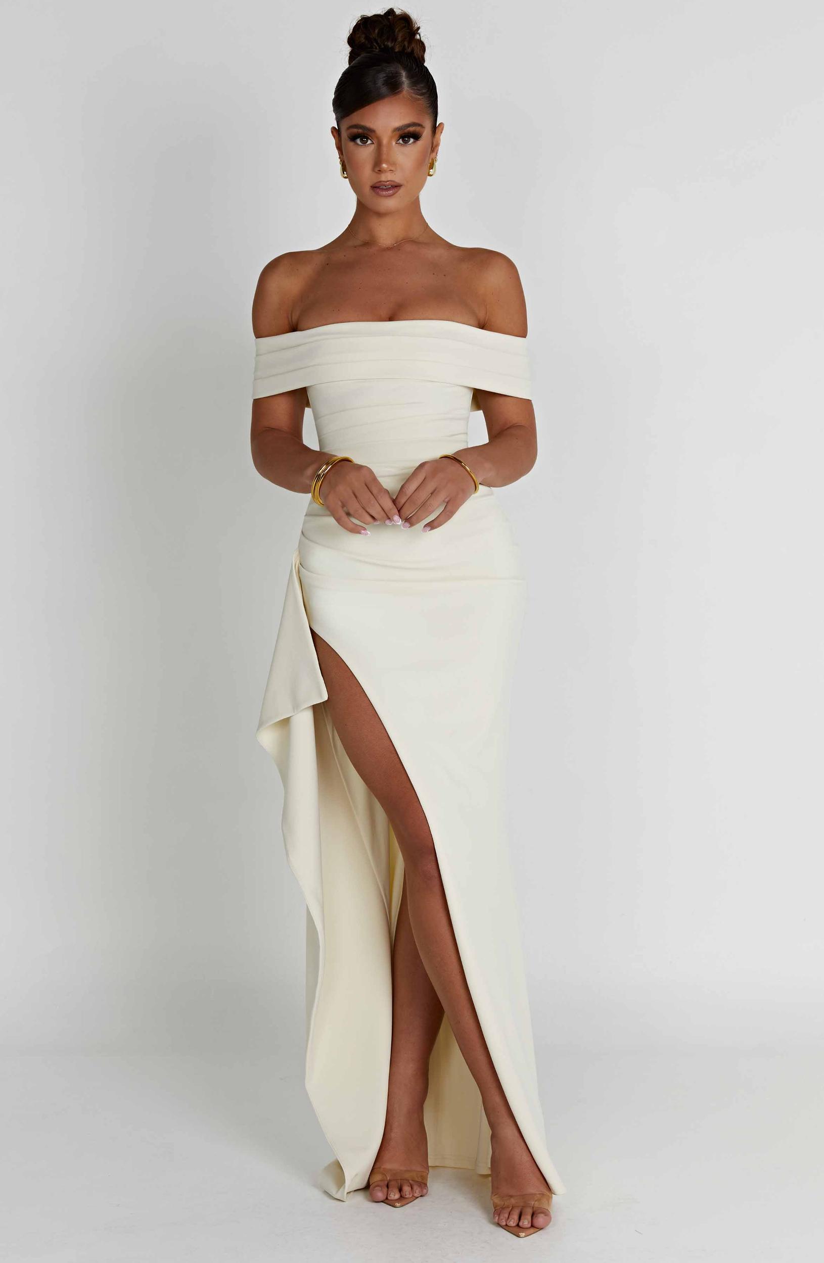 Joyce Maxi Dress - Ivory Product Image