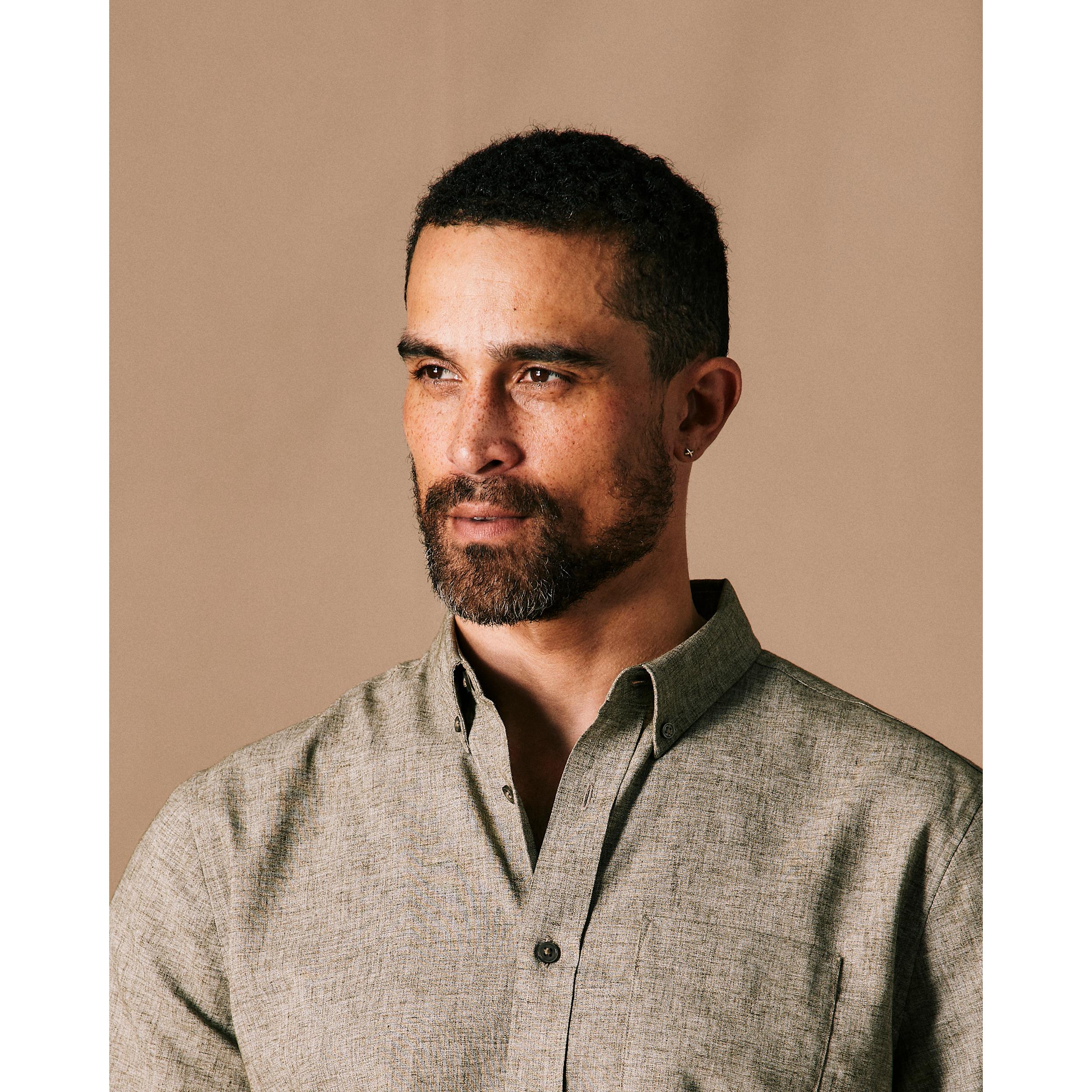 Wrinkle-Free Linen Short Sleeve Shirt Product Image