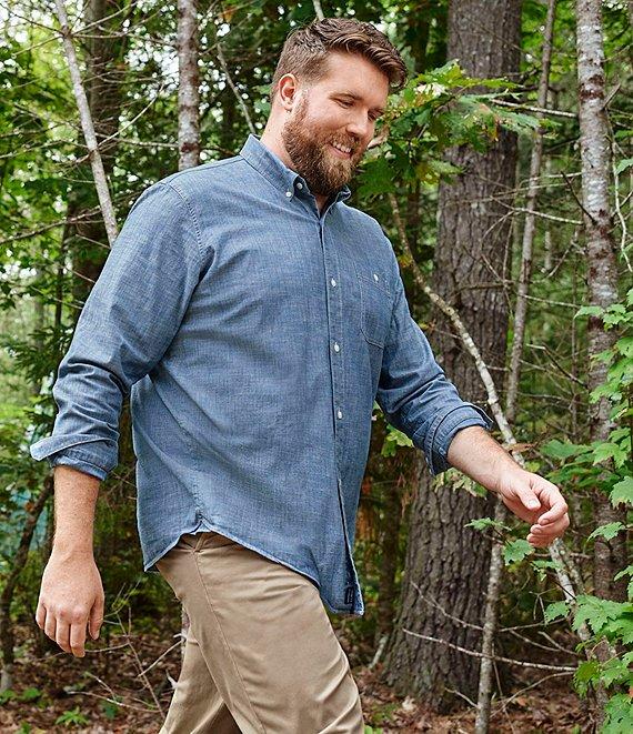 L.L.Bean Comfort Stretch Chambray Long Sleeve Woven Shirt Product Image