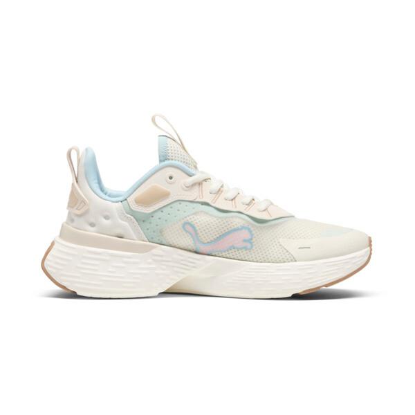 PUMA SOFTRIDE Sway Women's Running Shoes in Alpine Snow/Turquoise Surf/Whisper Of Pink Product Image