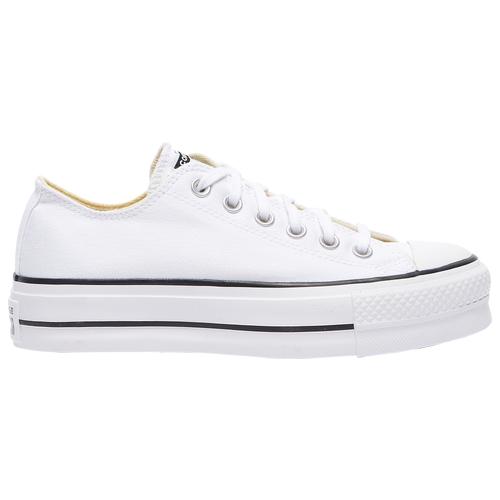 Converse Womens Converse All Star Platform Low Top - Womens Shoes Black/White Product Image