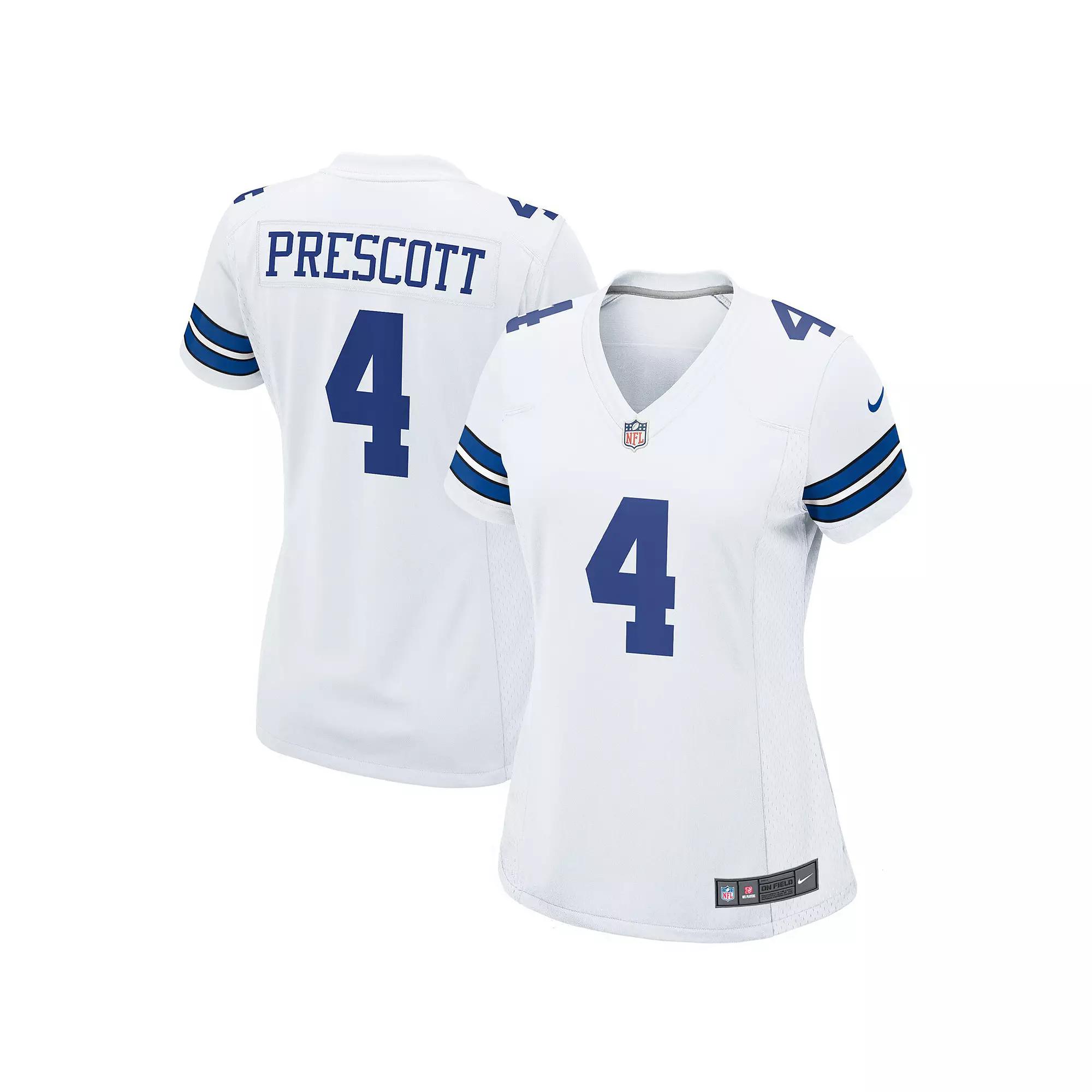 Women's Nike Dak Prescott White Dallas Cowboys Team Game Jersey,  Product Image
