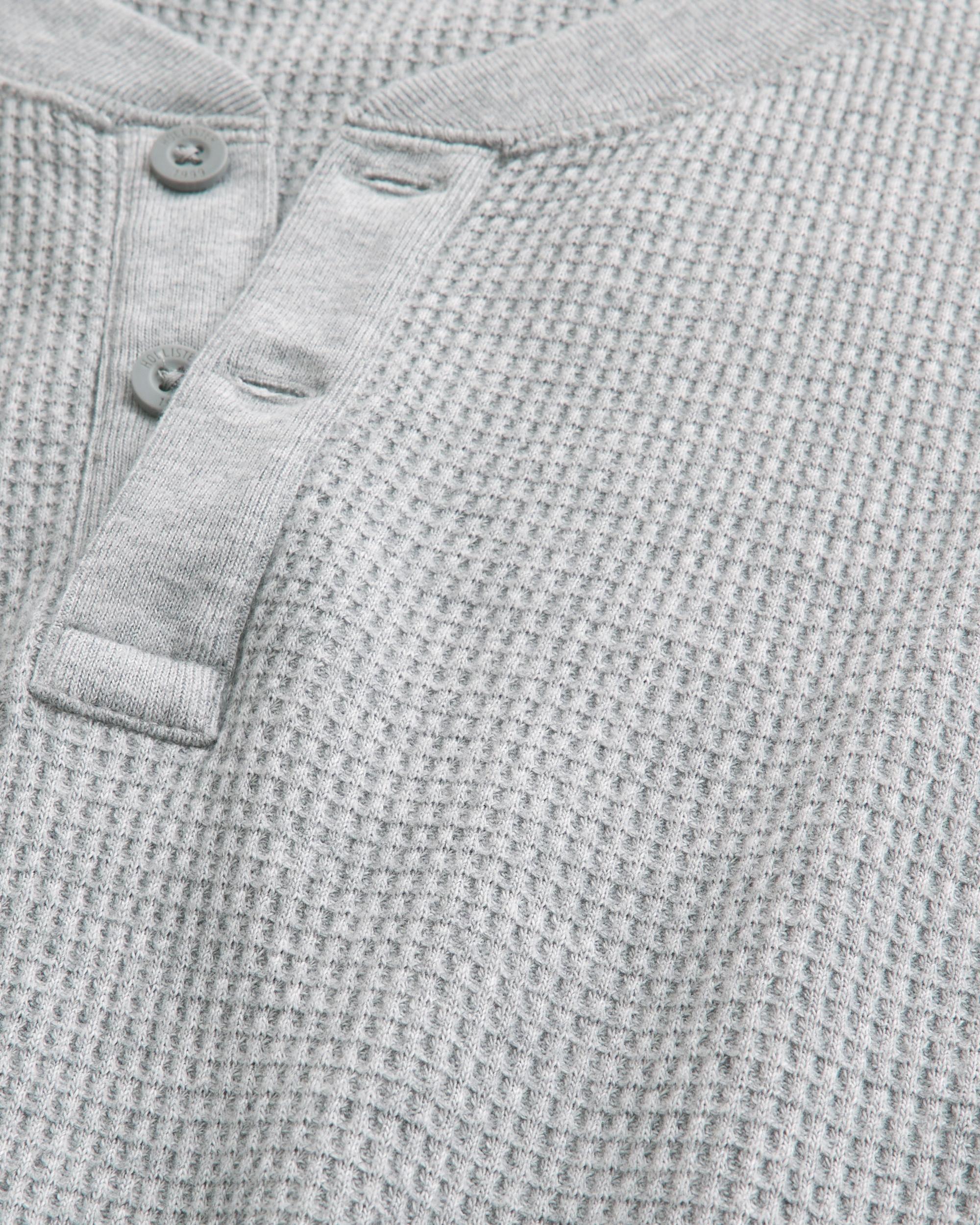 Long-Sleeve Thermal Henley Product Image