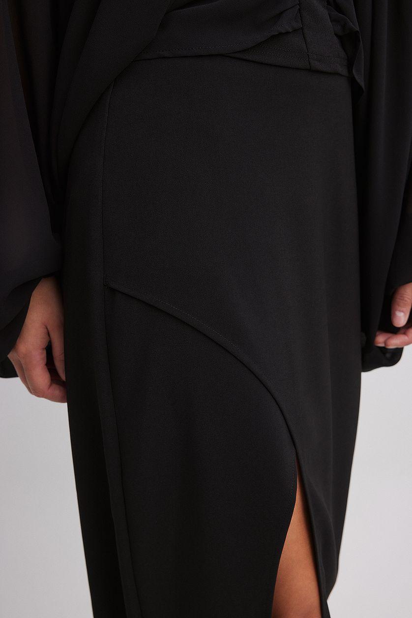 High Slit Midi Skirt Product Image