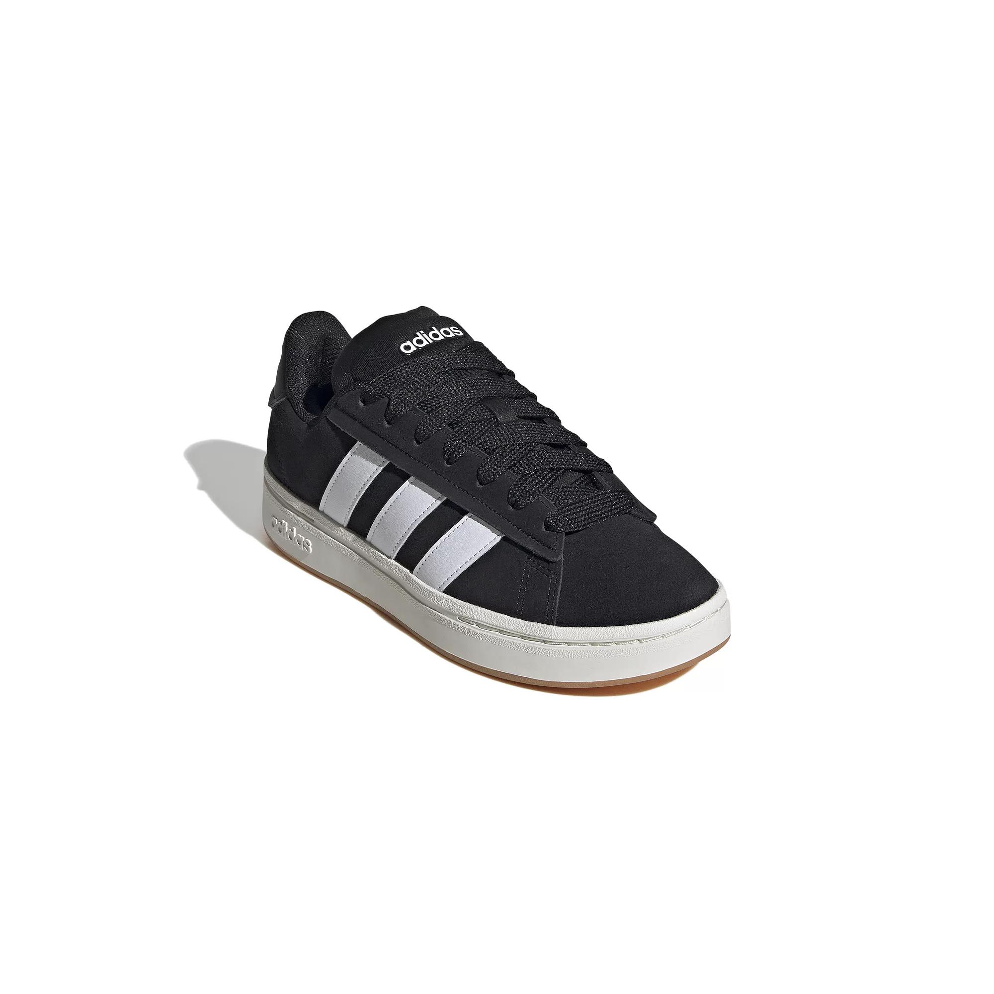 adidas Grand Court Alpha Women's Shoes, Size: 8.5, Black White Product Image