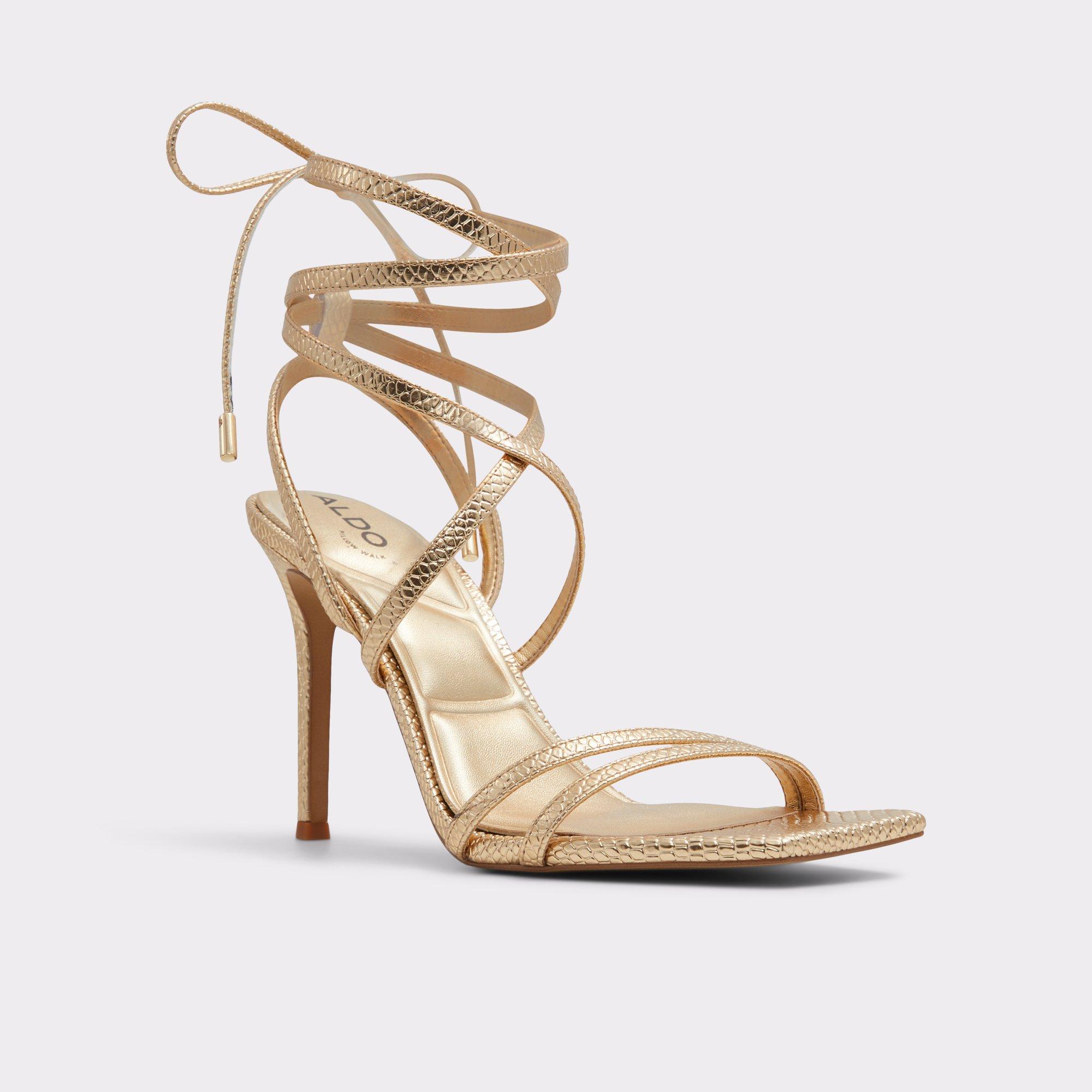 ALDO Phaedra - Women's Strappy Sandal Sandals - Gold, Size 6.5 Product Image