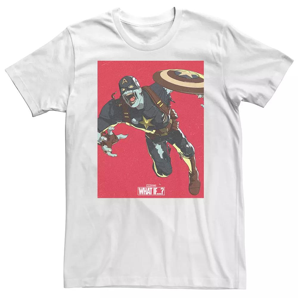 Big & Tall Marvel What If Captain America Zombie Cover Tee, Men's,  Product Image