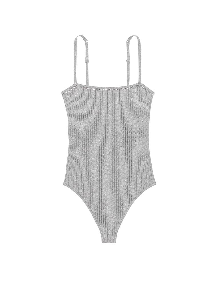 Luxe Cable-Knit Shine Bodysuit Product Image