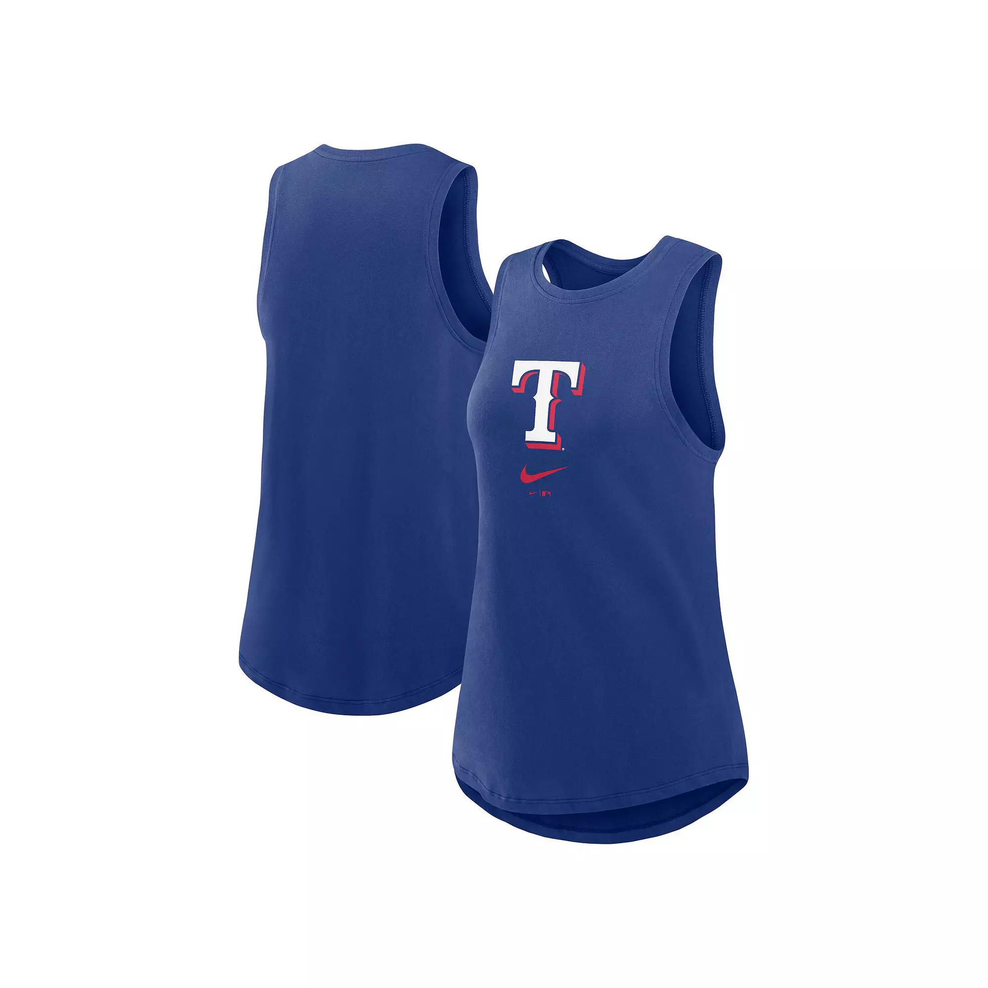 Women's Nike Navy New York Yankees Legacy Icon High Neck Fashion Tank Top,  Product Image