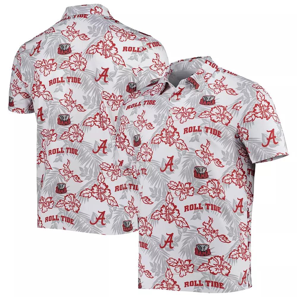 Men's Reyn Spooner White Alabama Crimson Tide Performance Polo, Size: Small Product Image