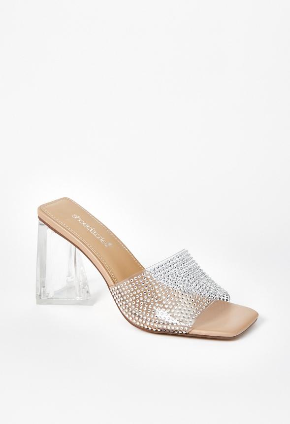 JustFab Margaux Platform Loafer Pump Womens Black/ White Size 8.5 Product Image