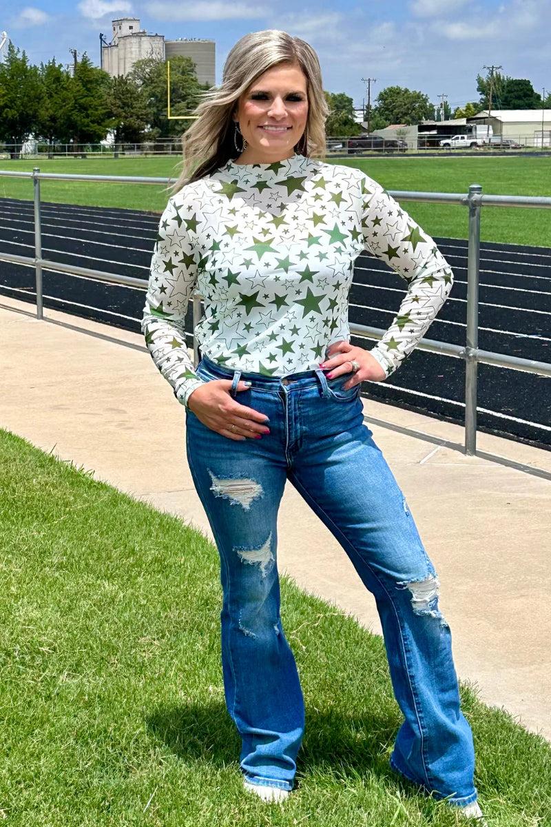 Sterling Kreek Go Team Go Green Mesh Top Product Image