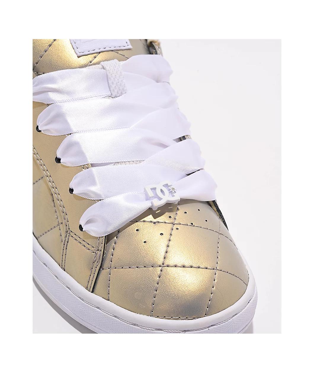 DC Court Graffik SE Light Gold Skate Shoes Product Image