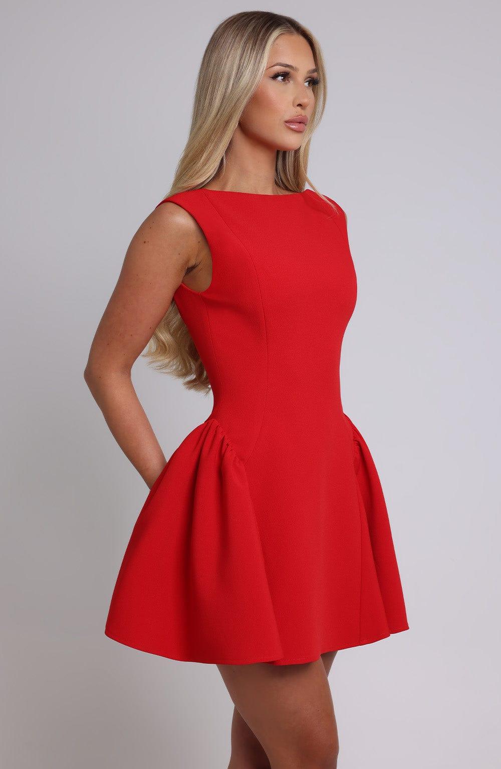 Yalina Mini Dress - Red Product Image