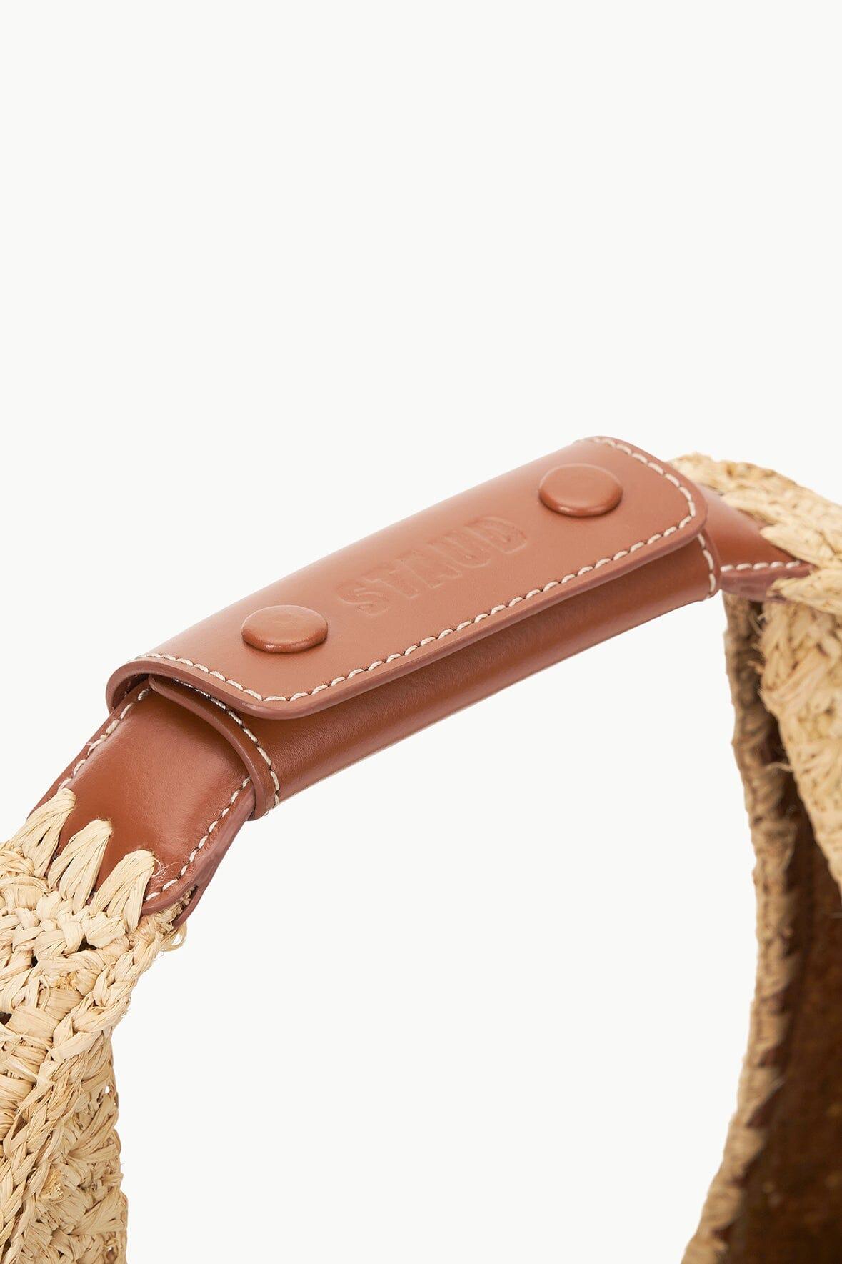 LARGE RAFFIA MOON BAG | NATURAL RAFFIA Product Image