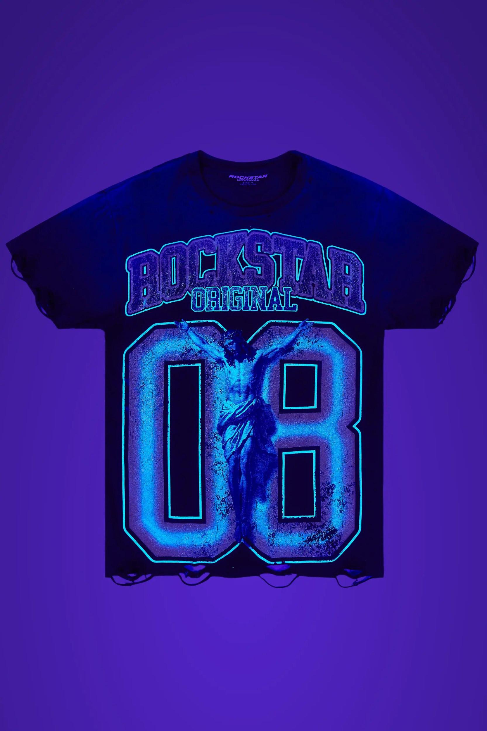 Fields Black/Yellow Oversized Graphic T-Shirt Male Product Image