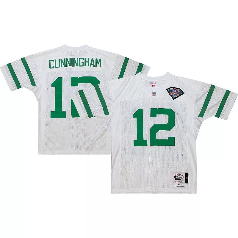 Men's Mitchell & Ness Randall Cunningham White Philadelphia Eagles 1994 Authentic Throwback Retired Player Jersey,  Product Image