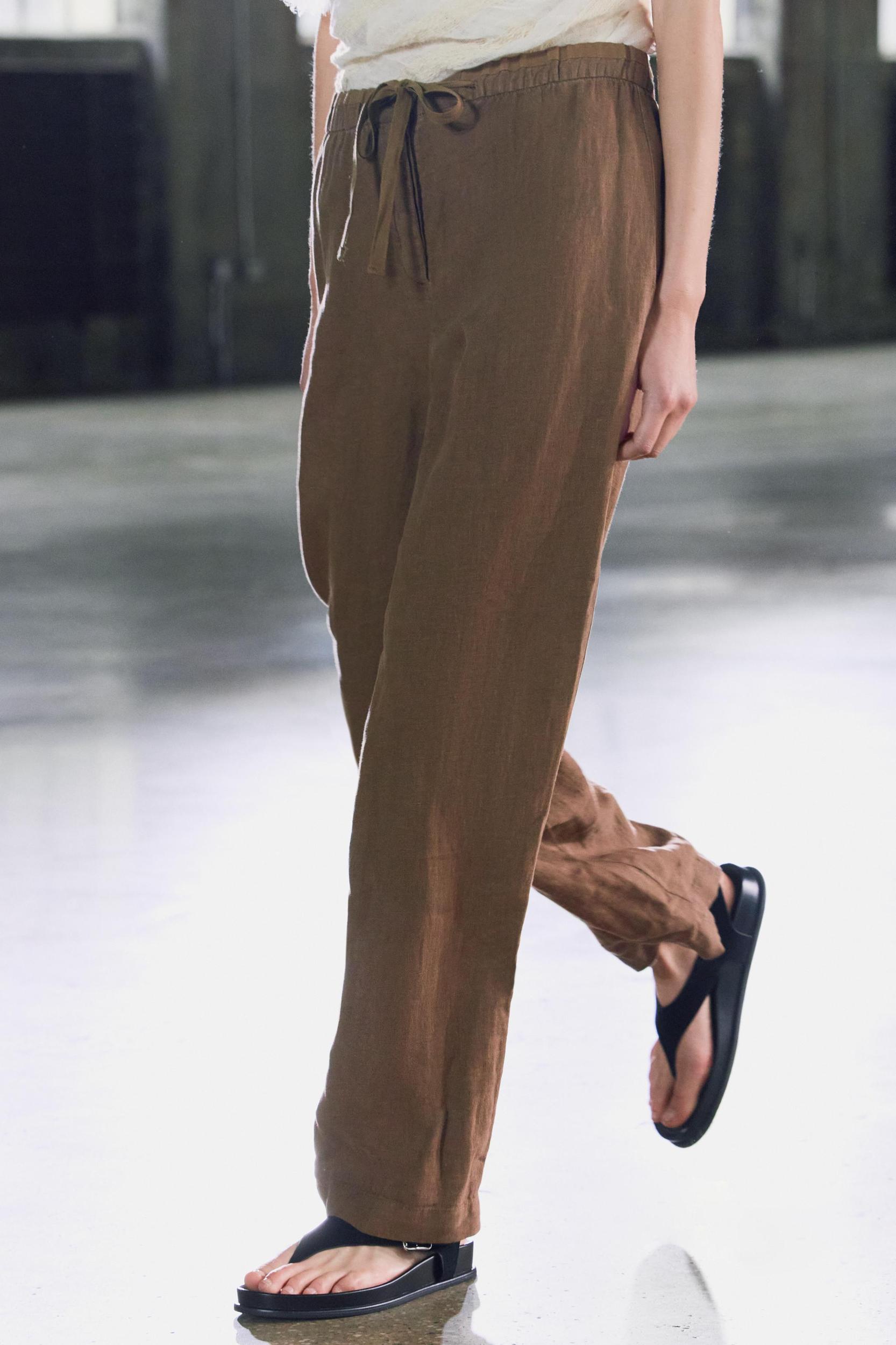 100% LINEN PANTS ZW COLLECTION Product Image