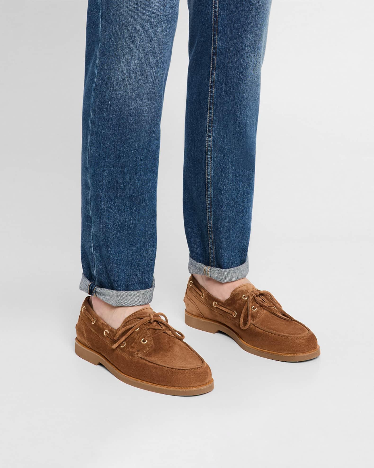 Men's Suede Boat Shoes Product Image