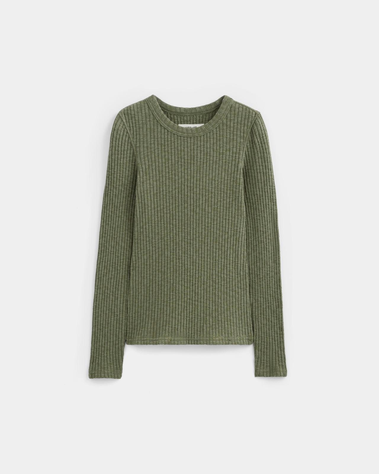 Womens Cozy Rib Long-Sleeve Tee Sweater by Everlane Product Image