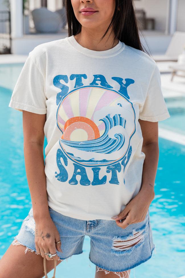 Stay Salty Soft Ivory Graphic Tee Product Image