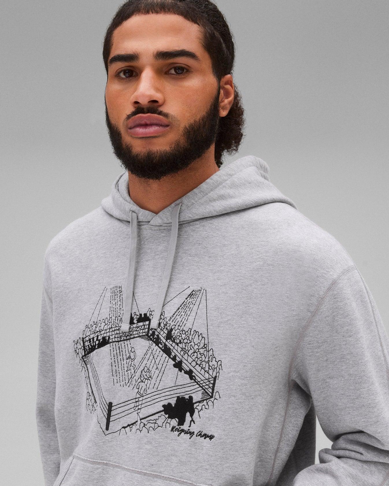 Reigning Champ Midweight Terry Lines Hoodie Product Image