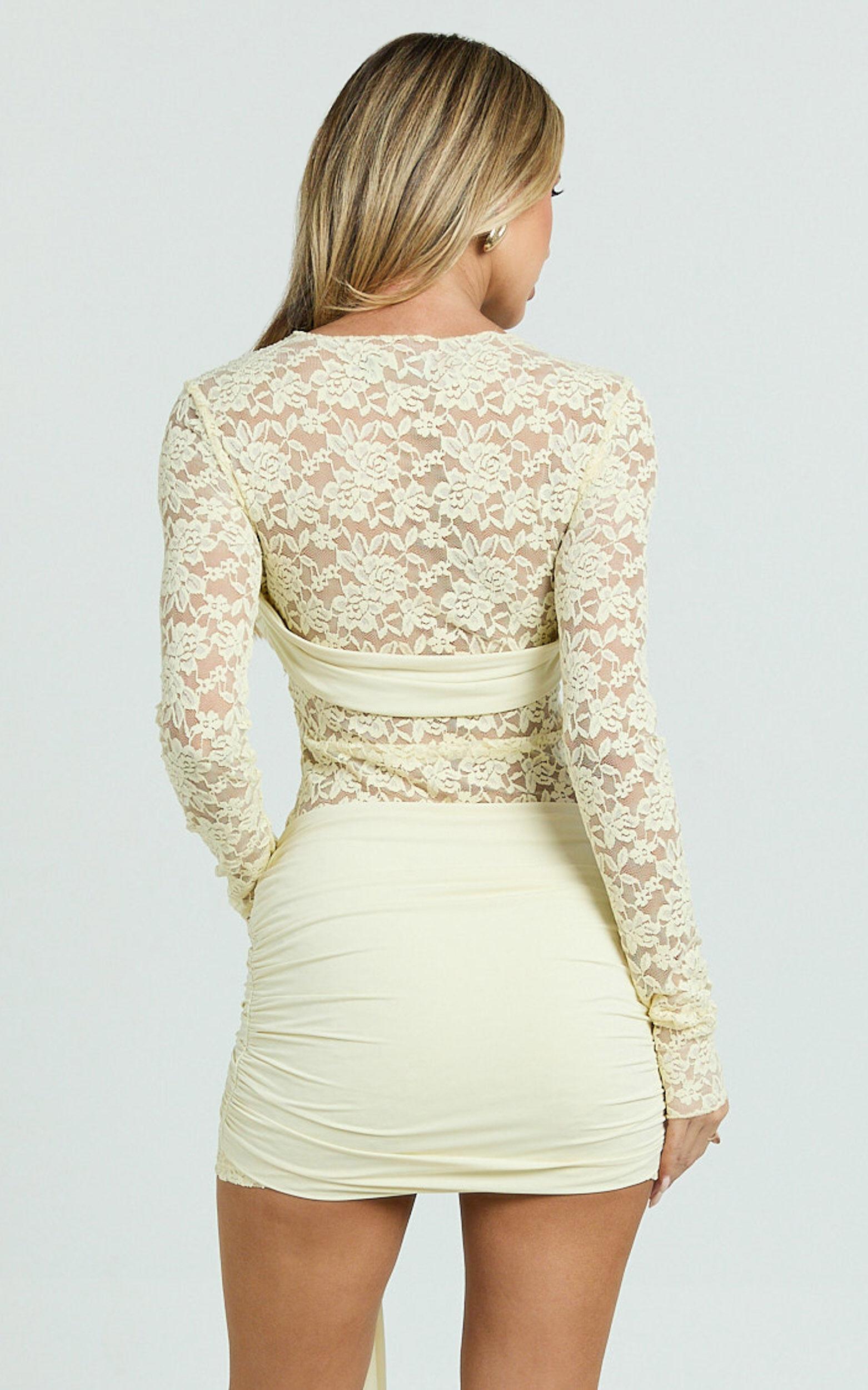 Lioness - Midnight Mini Dress in Butter Product Image