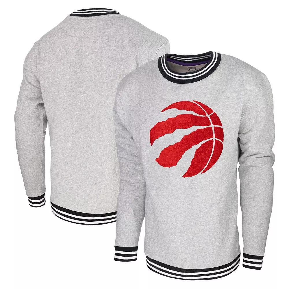 Men's Stadium Essentials Heather Gray Toronto Raptors Club Level Pullover Sweatshirt, Adult Unisex,  Product Image