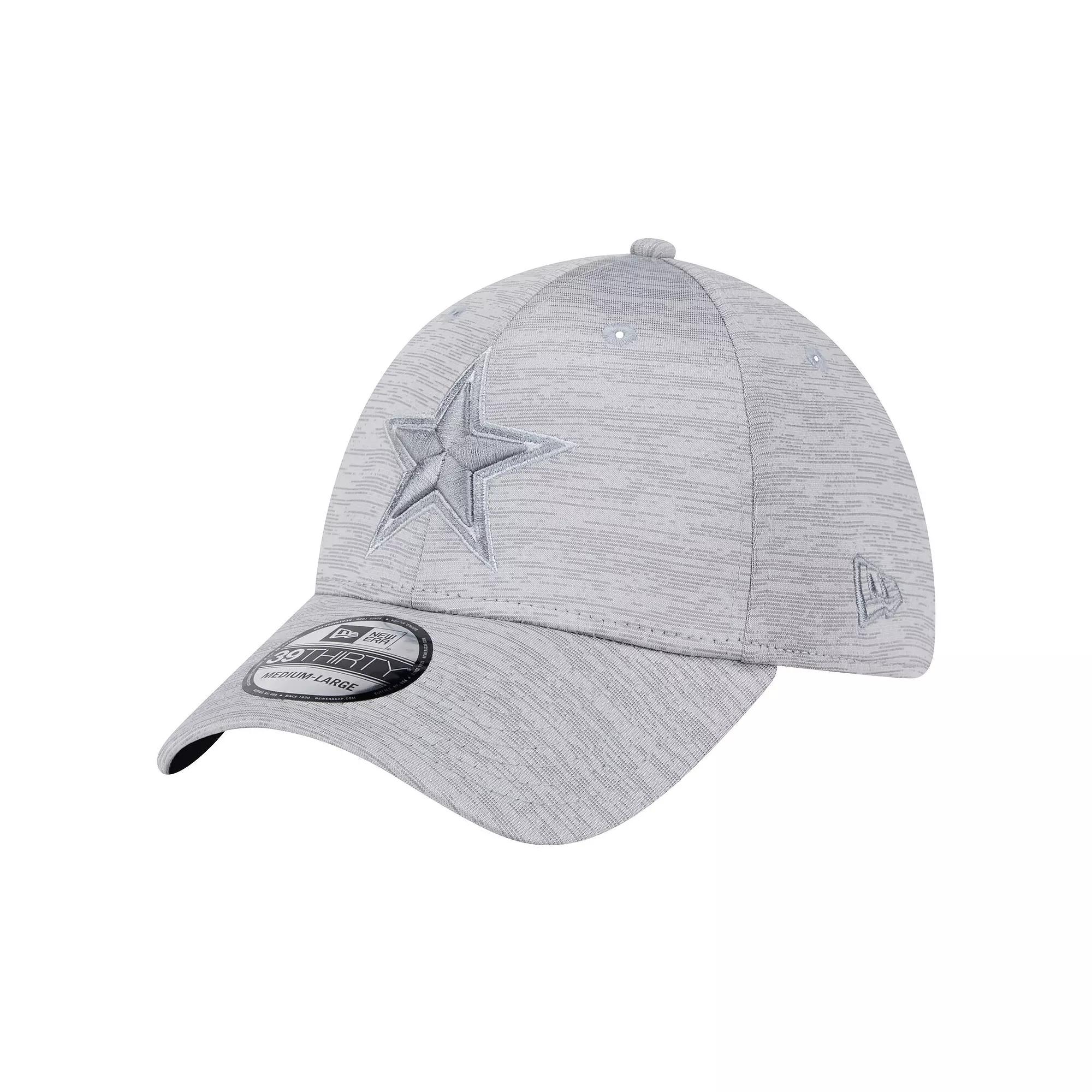 Men's New Era Gray Dallas Cowboys  Active Tech 39THIRTY Flex Hat, Size: Small/Medium, Grey Product Image
