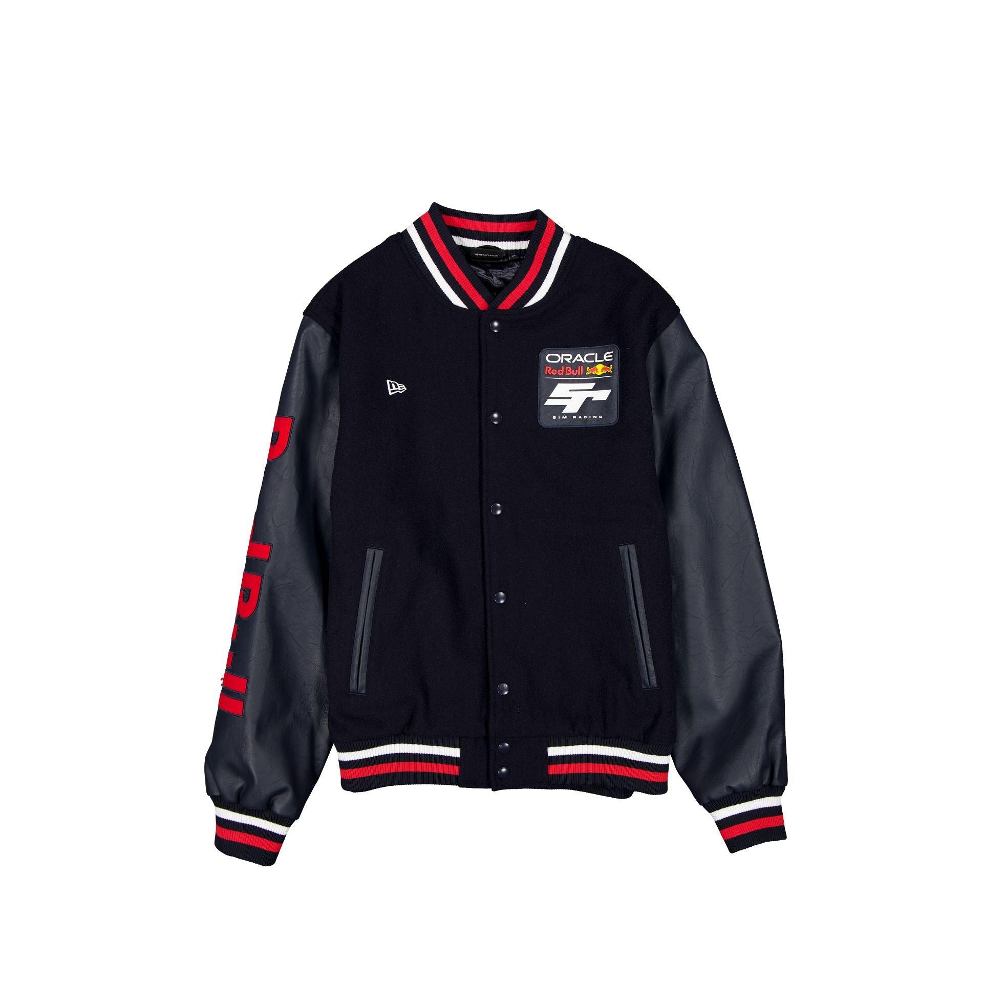 Oracle Red Bull Sim Racing Wool Varsity Jacket Male Product Image
