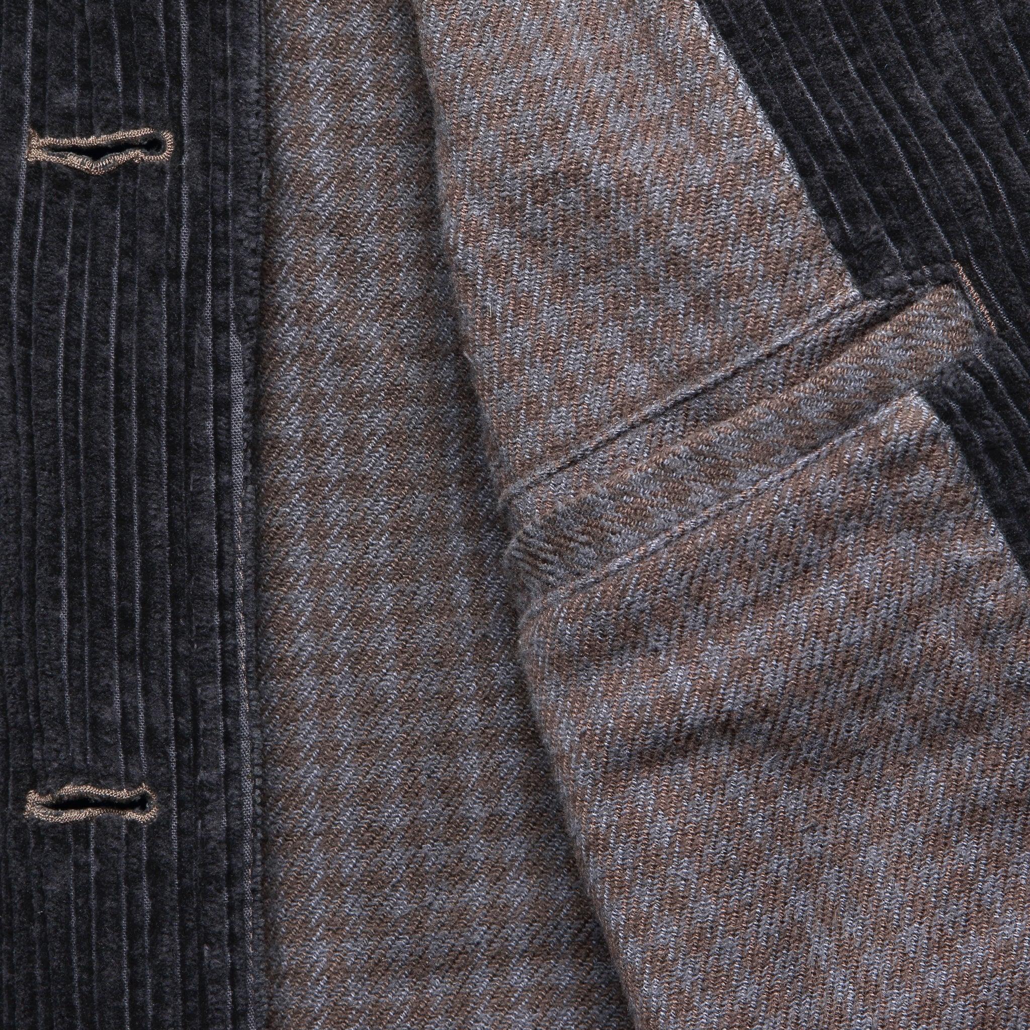 Corduroy Port Peacoat - Navy Product Image