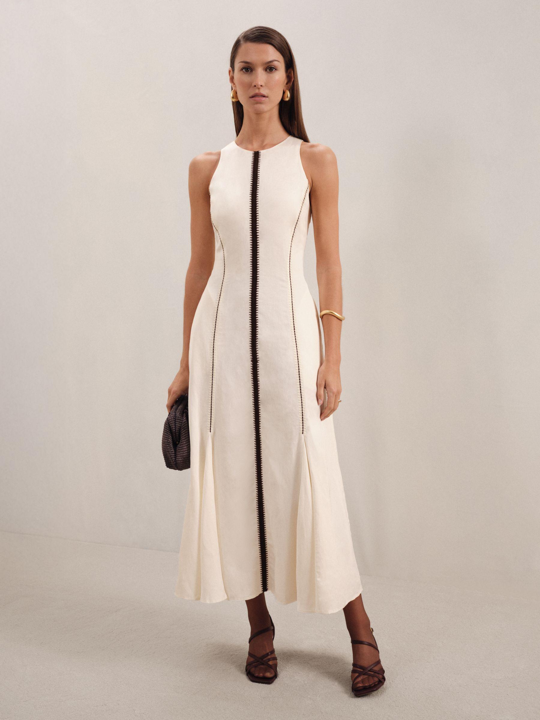 Petite Halterneck Craft Stitch Jumpsuit in Black Product Image