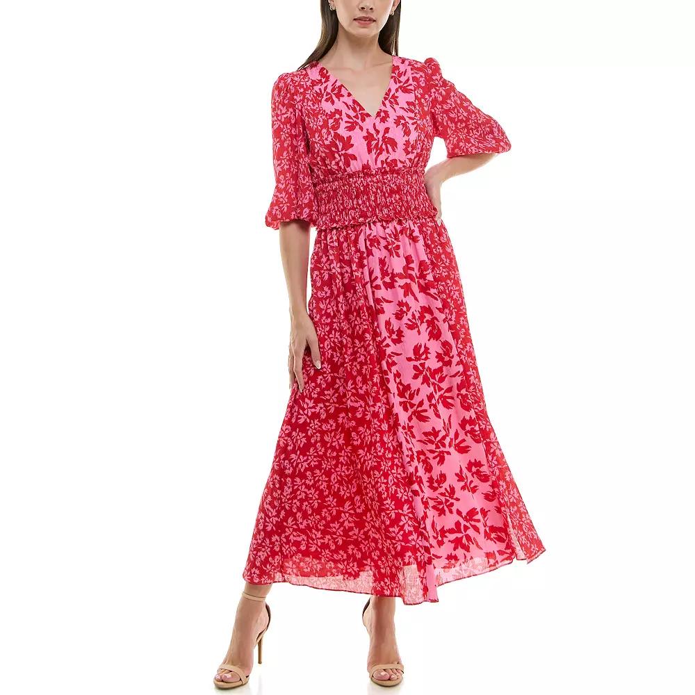 Women's Taylor Smocked Waist Puff Sleeve Dress,  Product Image