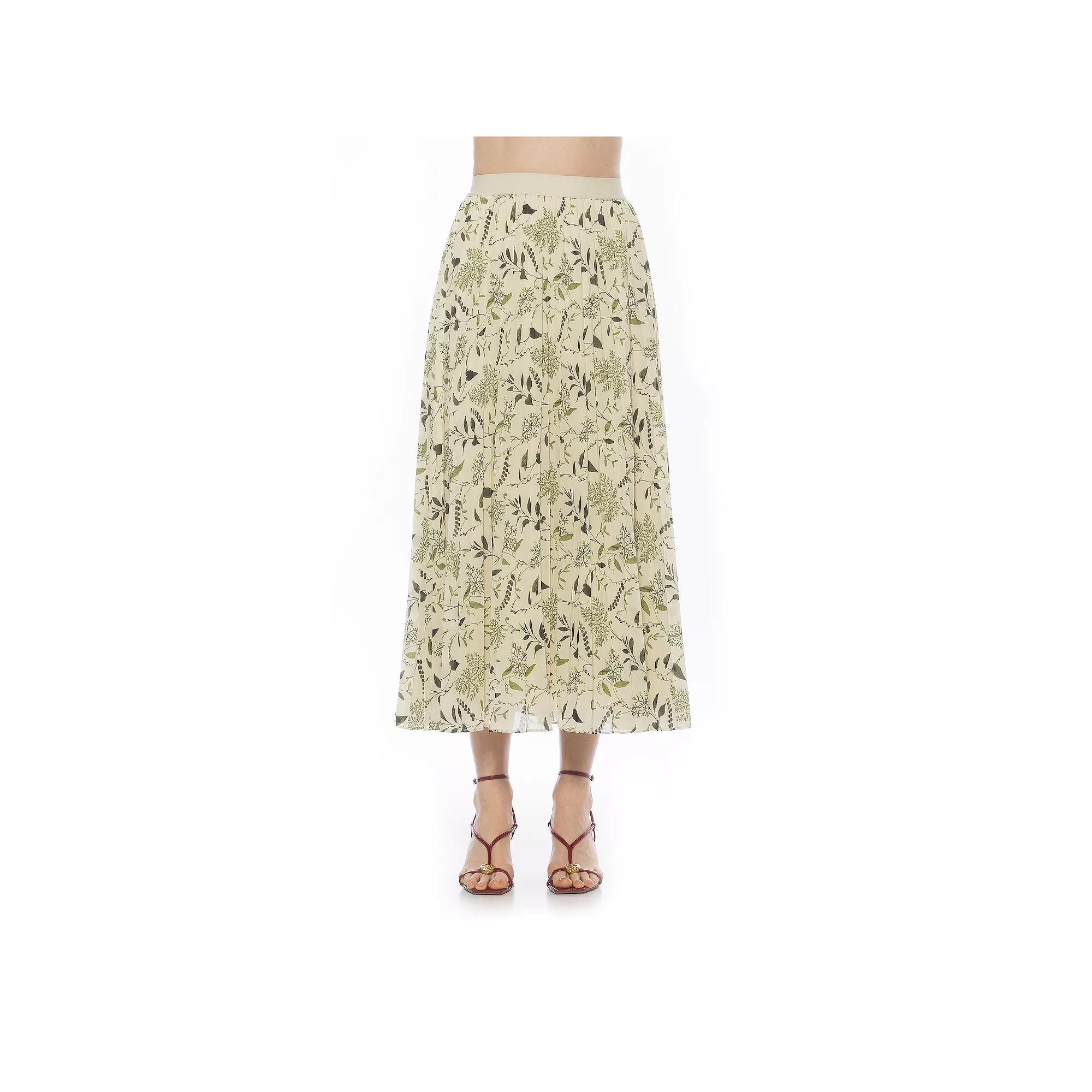 Women's ALEXIA ADMOR Kesia Pleated Midi Skirt,  Product Image