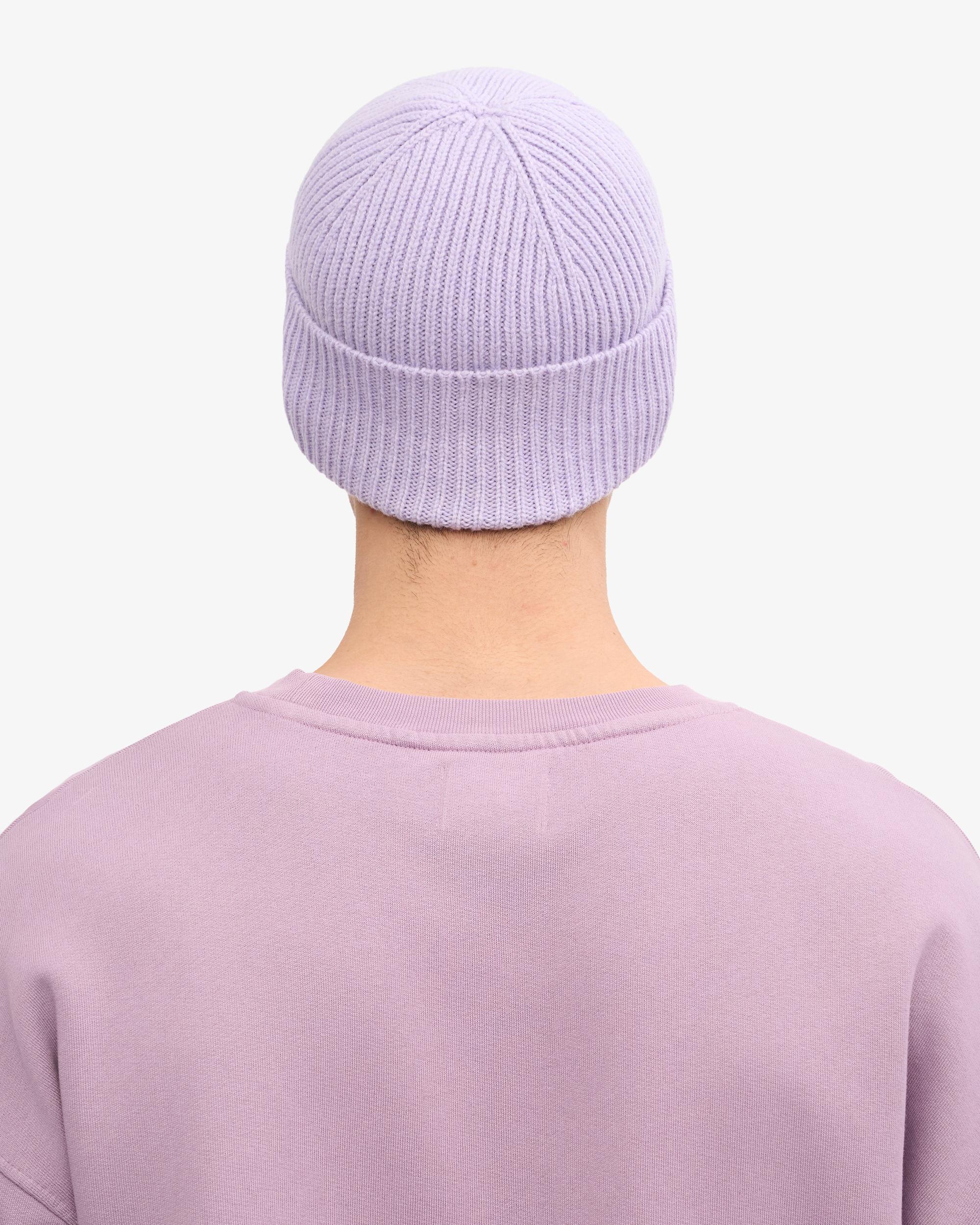 Merino Wool Beanie - Soft Lavender Product Image