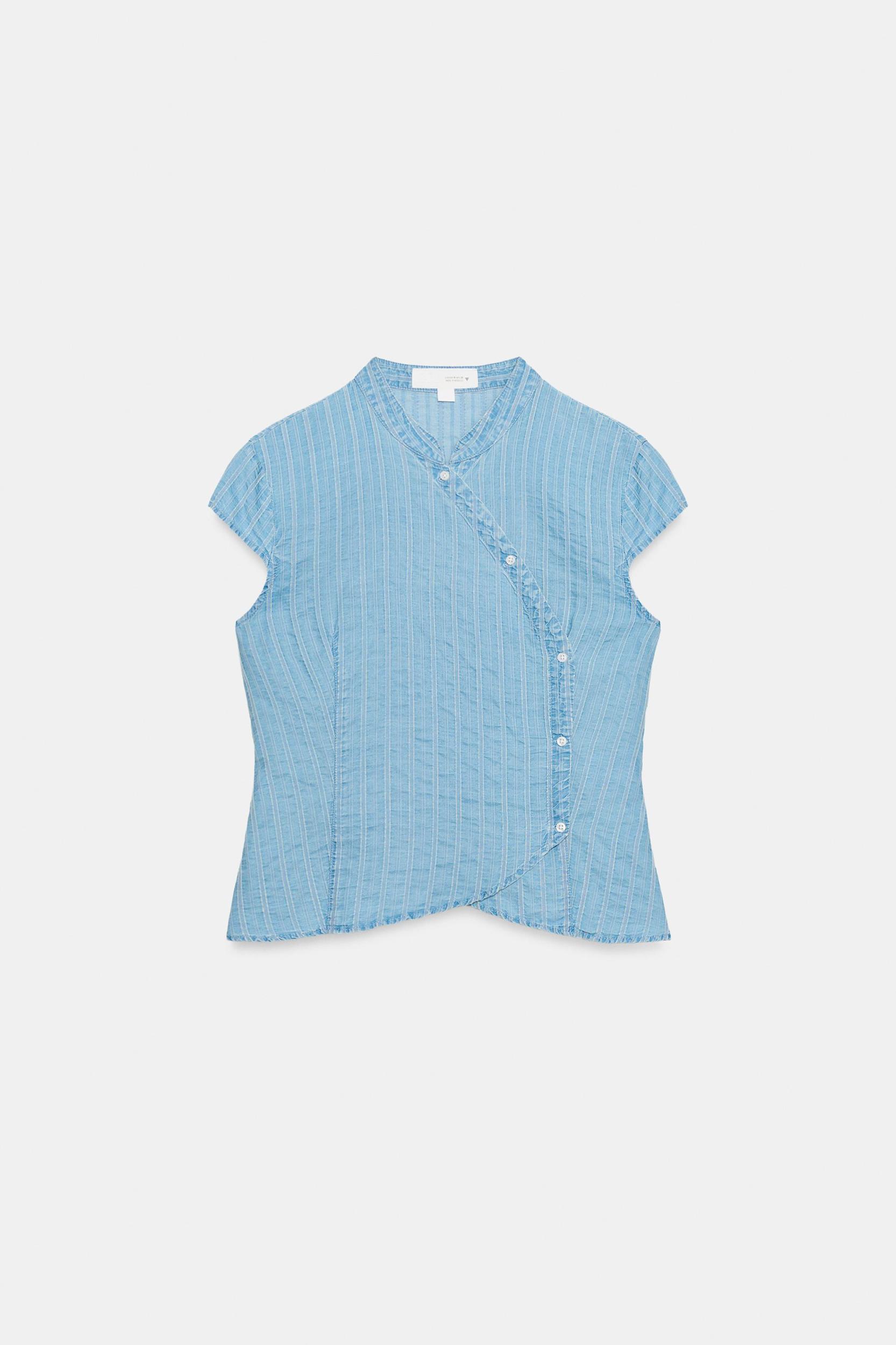 STRIPED MINI SHORTS Product Image