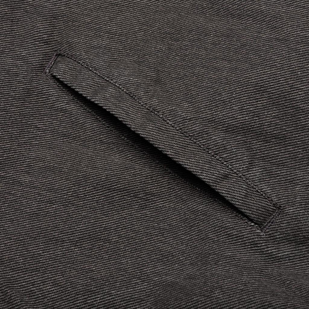 Twill Full Zip Shirt - Black Male Product Image