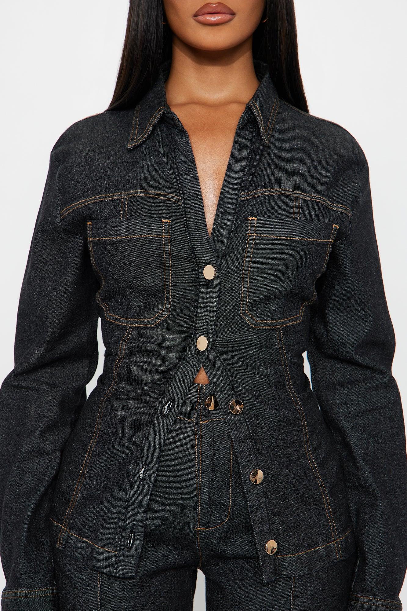 Kylie Denim Pant Set - Dark Wash Female Product Image