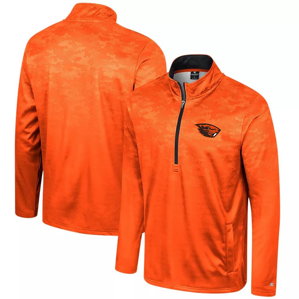 Men's Colosseum Orange Oregon State Beavers The Machine Half-Zip Jacket,  Product Image