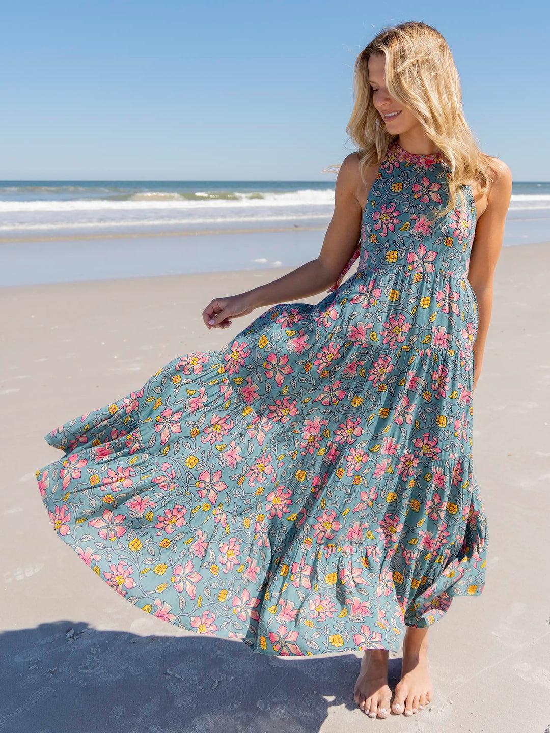 Halle Halter Maxi Dress Product Image