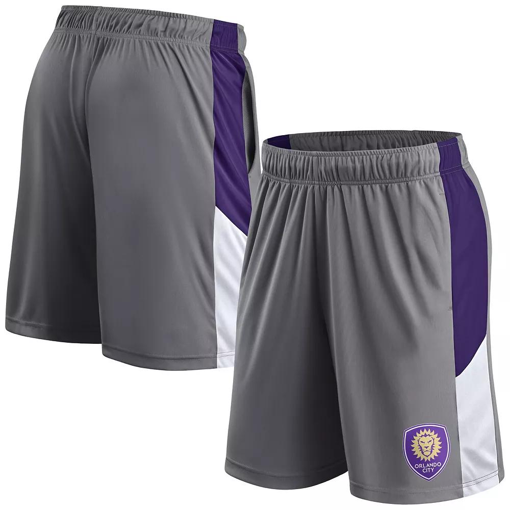 Men's Fanatics Gray Orlando City SC Team Shorts,  Product Image