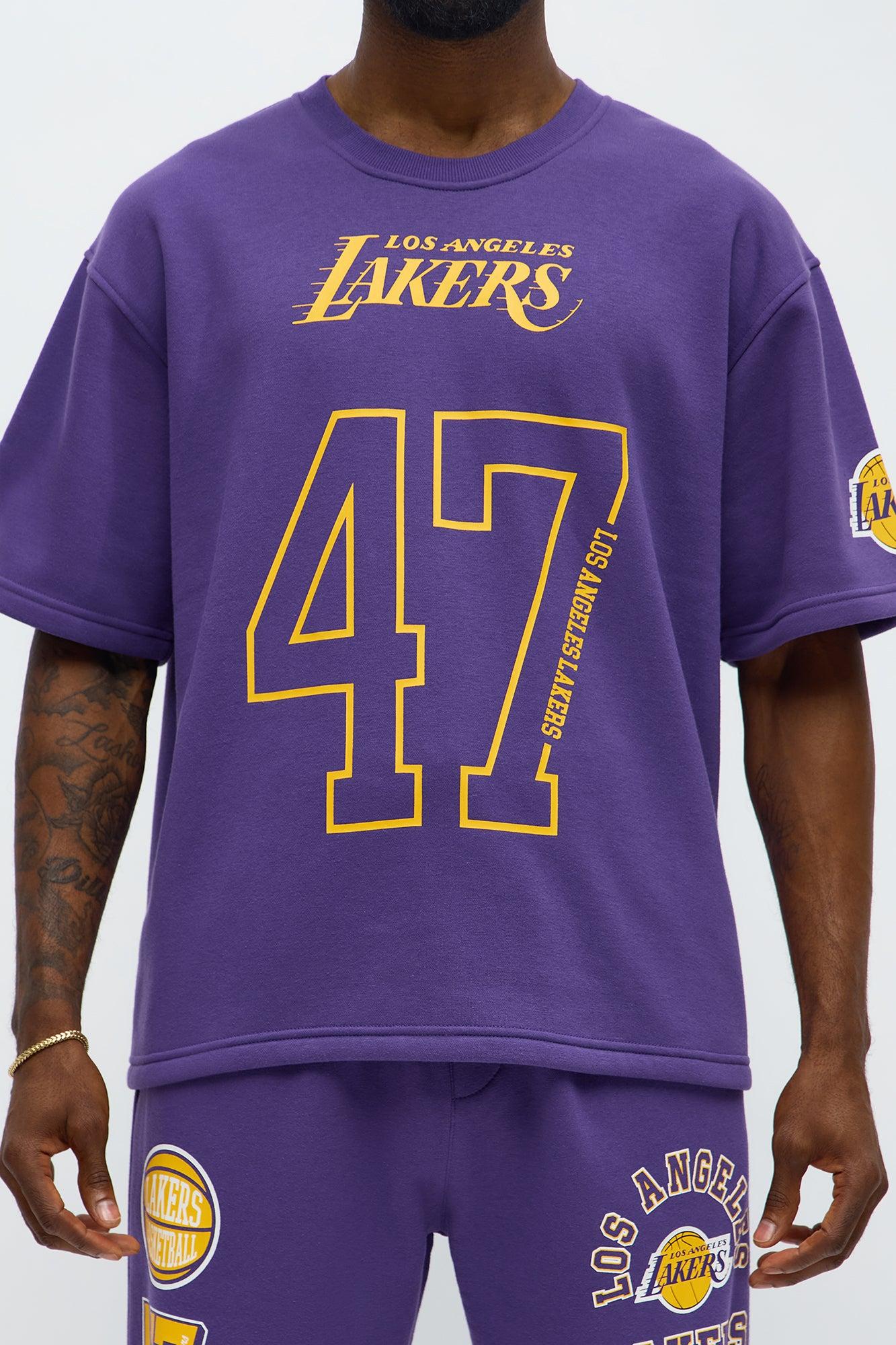 Lakers Oversized Tee - Purple Male Product Image