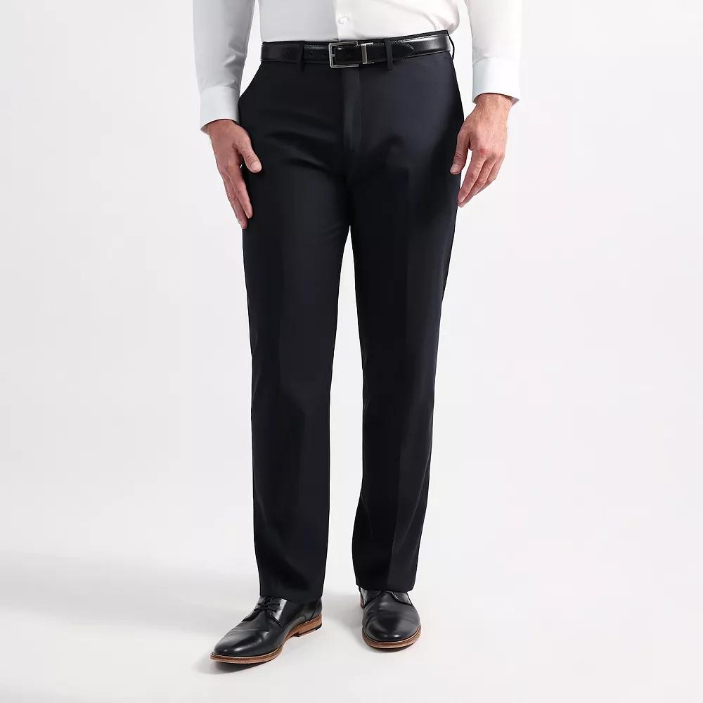 Men's Haggar® Wool Blend Tailored-Fit Flat-Front Dress Pants,  Product Image