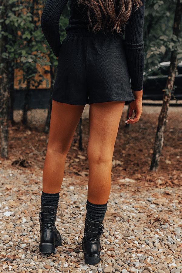 Breezy Times High Waist Ribbed Shorts Product Image