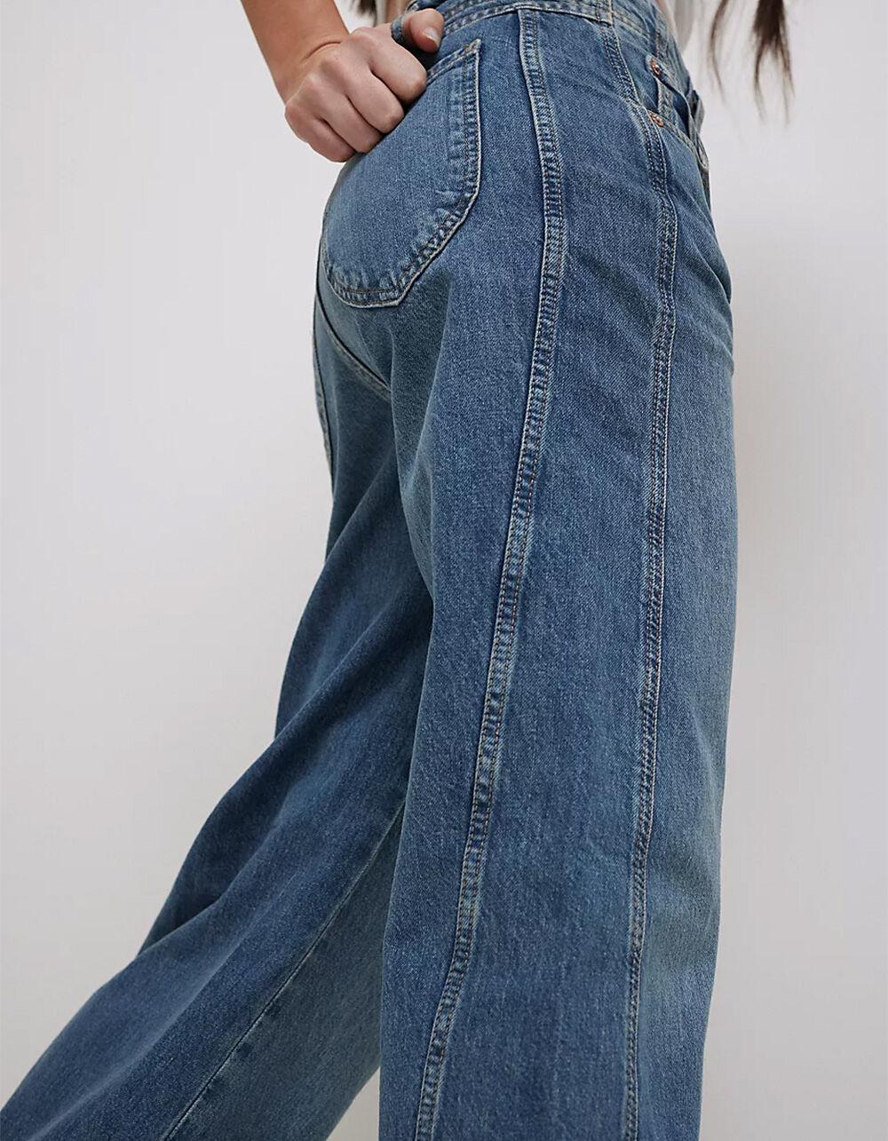 FREE PEOPLE Aster Womens Straight-Leg Jeans - MEDIUM WASH Product Image