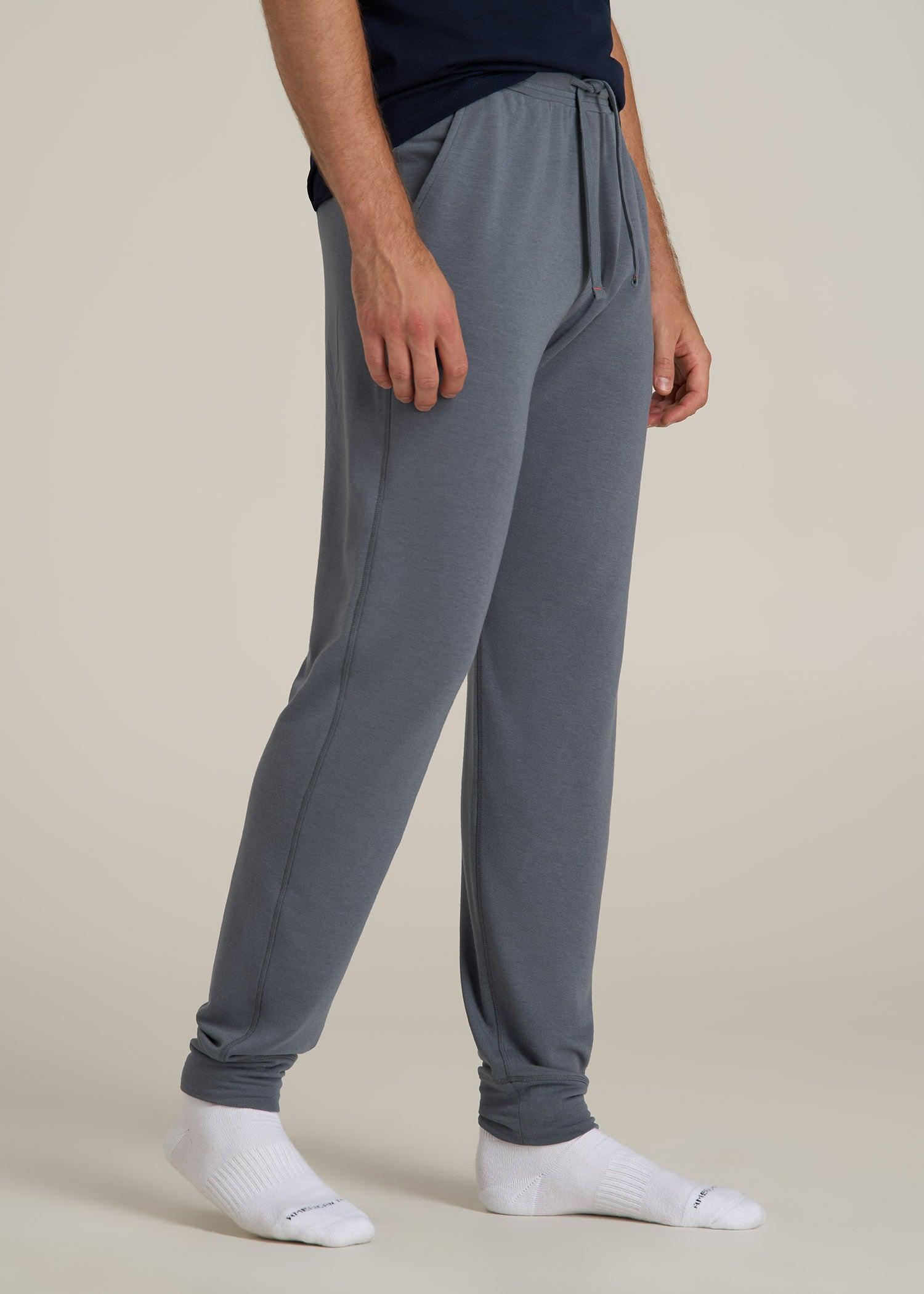 Sleep Joggers for Tall Men in Smoky Blue Male Product Image