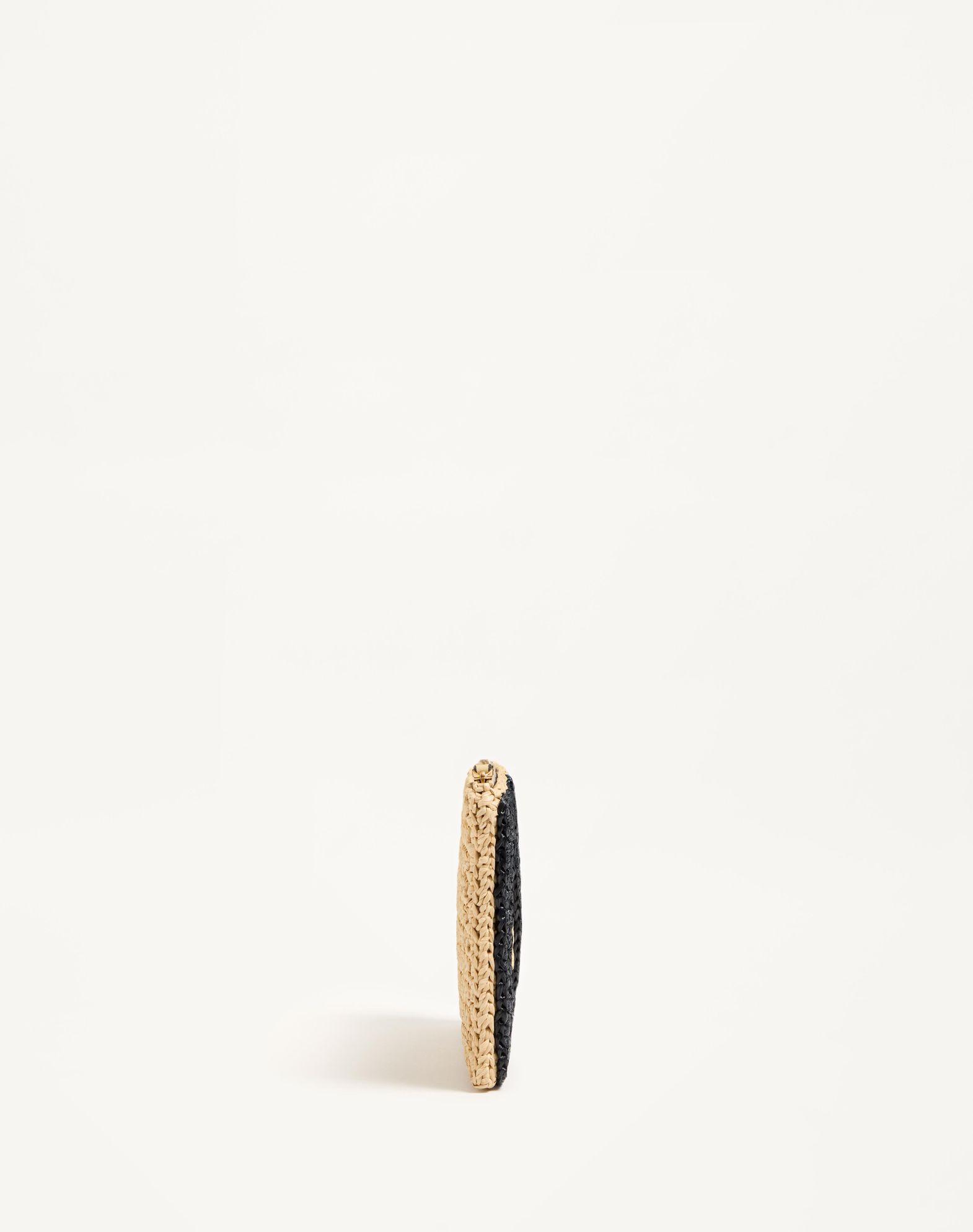 Valentino Garavani Viva Superstar Synthetic Raffia Pouch Product Image