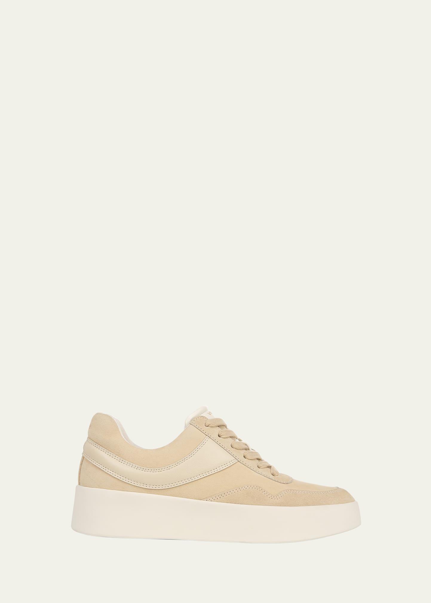 Warren Mixed Leather Court Sneakers Product Image